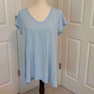 J Jill Pure Jill V-Neck SS Elliptical Tee Size M